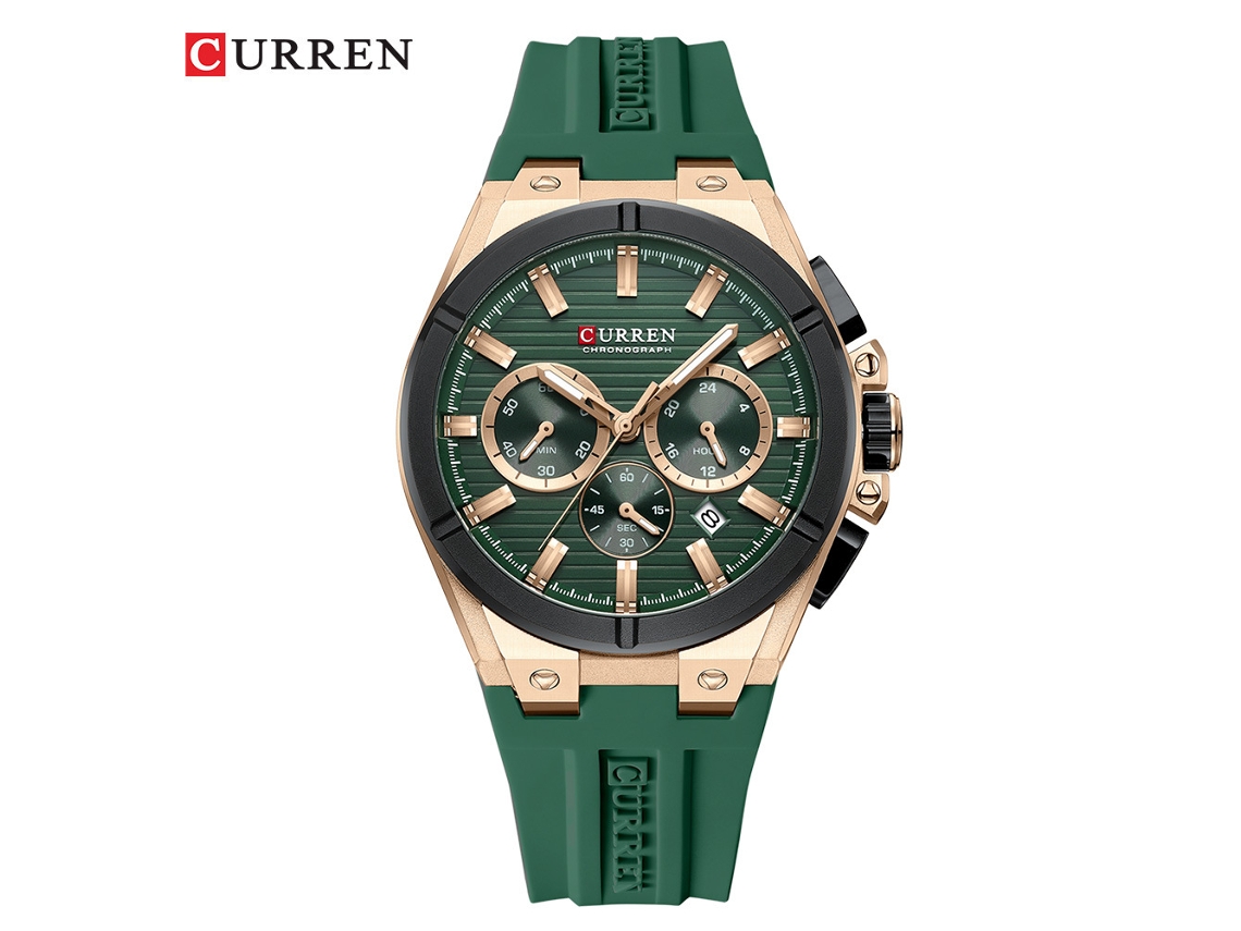 (estilo 5) Reloj Unisex Multifuncional De Esfera Grande, Resistente Al Agua, Con Calendario, Ideal Para Parejas, Con Correa De Caucho.
