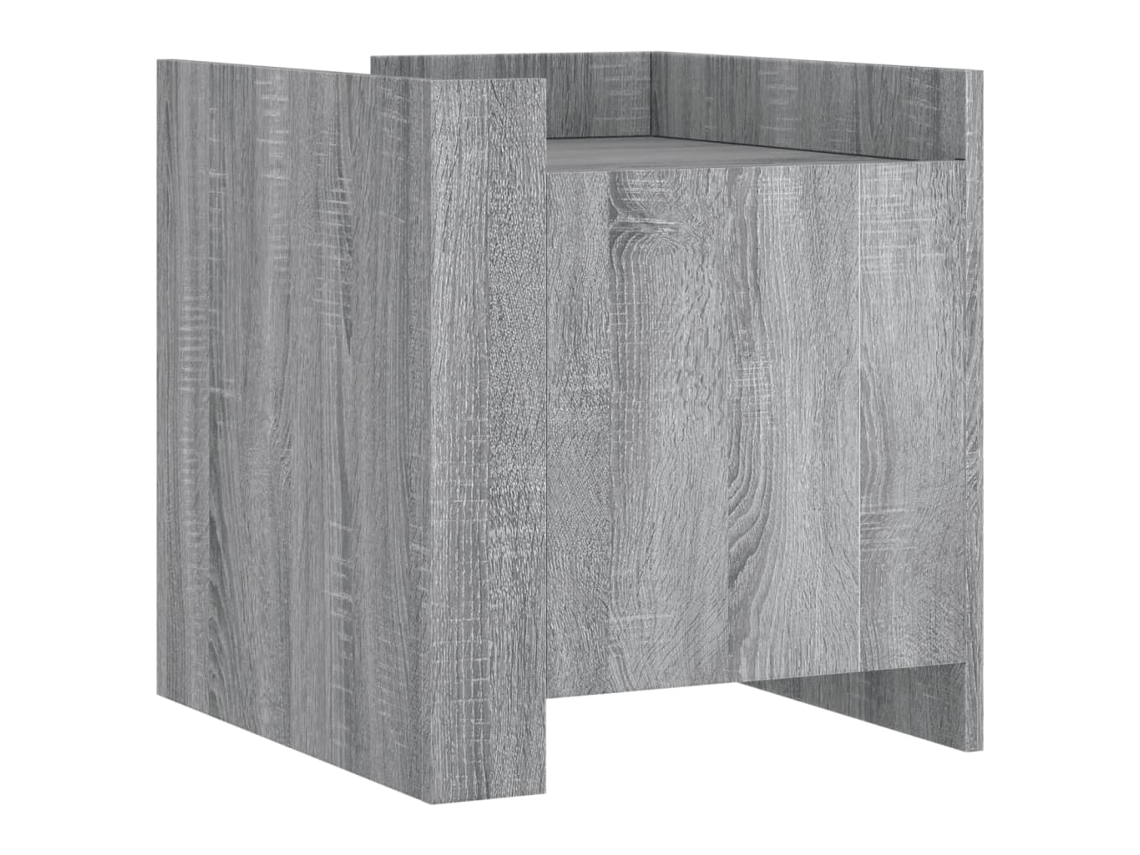 Maison Exclusive - Mesita De Noche Madera De Ingeniería Gris Sonoma 45x50x50 Cm