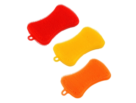 Esponjas de silicona para platos esponjas para limpiar platos utensilios de cocina estilo 1 3 uds. ZMDECQNA