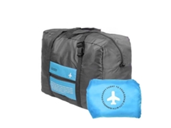 Bolsa de viaje plegable, portátil y sencilla con ruedas para distancias cortas, azul, ideal para niños, educativa, duradera, perfecta para STELASPLEN