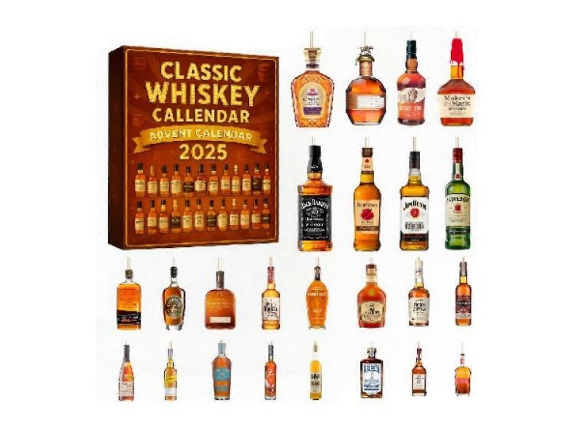 Calendario De Aventuras Del Whisky 2025 Festival De Llegada Navidad Whisky Clásico