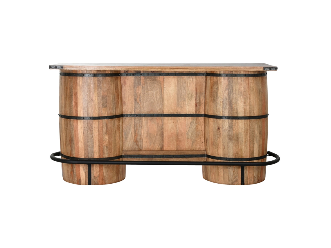 Mueble Bar Mango Metal Barril 180x60x100cm