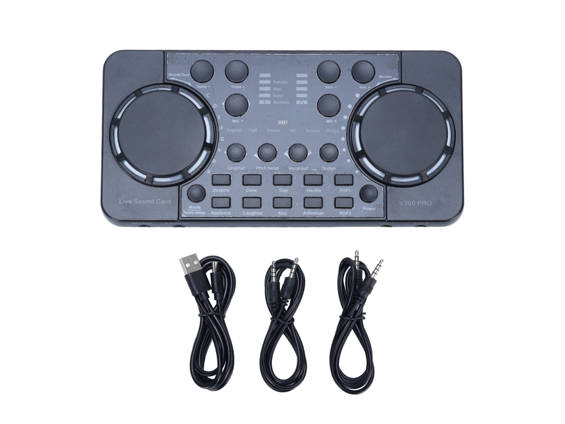 Placa De Som Para Transmissão Ao Vivo Mixer Bluetooth 4.0 Redução De Ruído Para Celular Pc