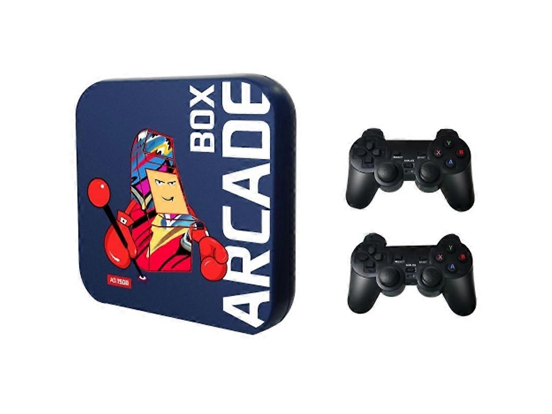 Consola De Juegos 3d Tipo D Arcade Box 256g Con 2 Mandos Inalámbricos Y Retro Integrados
