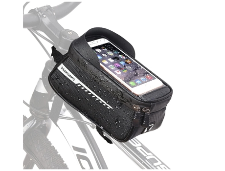 Bolsa de Bicicleta a Prueba de Agua con Soporte para Celular de Bicicleta con Pantalla Táctil en TPU para Celulares de hasta 6.5 Pulgadas CHRONUS Z...