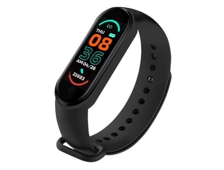 Reloj inteligente Bluetooth negro Pulsera práctica conectada M6 Notificación de información de llamada Control de voz YWEI