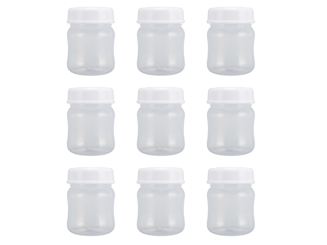 Botella Grande Para Almacenar Leche Materna Con Tapa Antigoteo De 90 Ml.