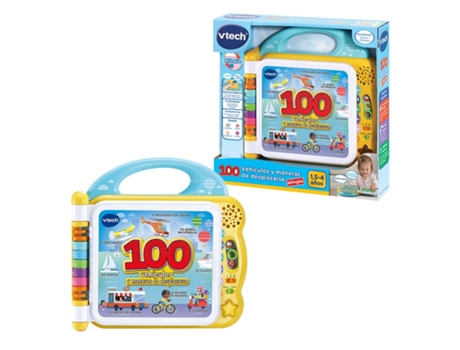 Juguete Musical VTECH Mis Primeras 100 Palabras 100 Vehiculos Y Maneras de Desplazarse (Edad Mínima Recomendada: 18 meses)