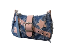 Bolso de viaje retro Hengrongshen para mujer, diseño de axila de noche, bandolera con estrellas, estilo trabajo estético