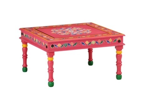 Mesa De Café VIDAXL Rosa Madera (54x54x30 cm)