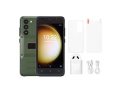 Teléfonos Inteligentes Resistentes Al Aire Libre 4+32g 3g Desbloqueados Android 10 Desbloqueo Facial Verde Enchufe Au