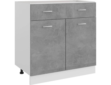 Mueble de cocina VIDAXL Gris Madera contrachapada (80x46x81.5)