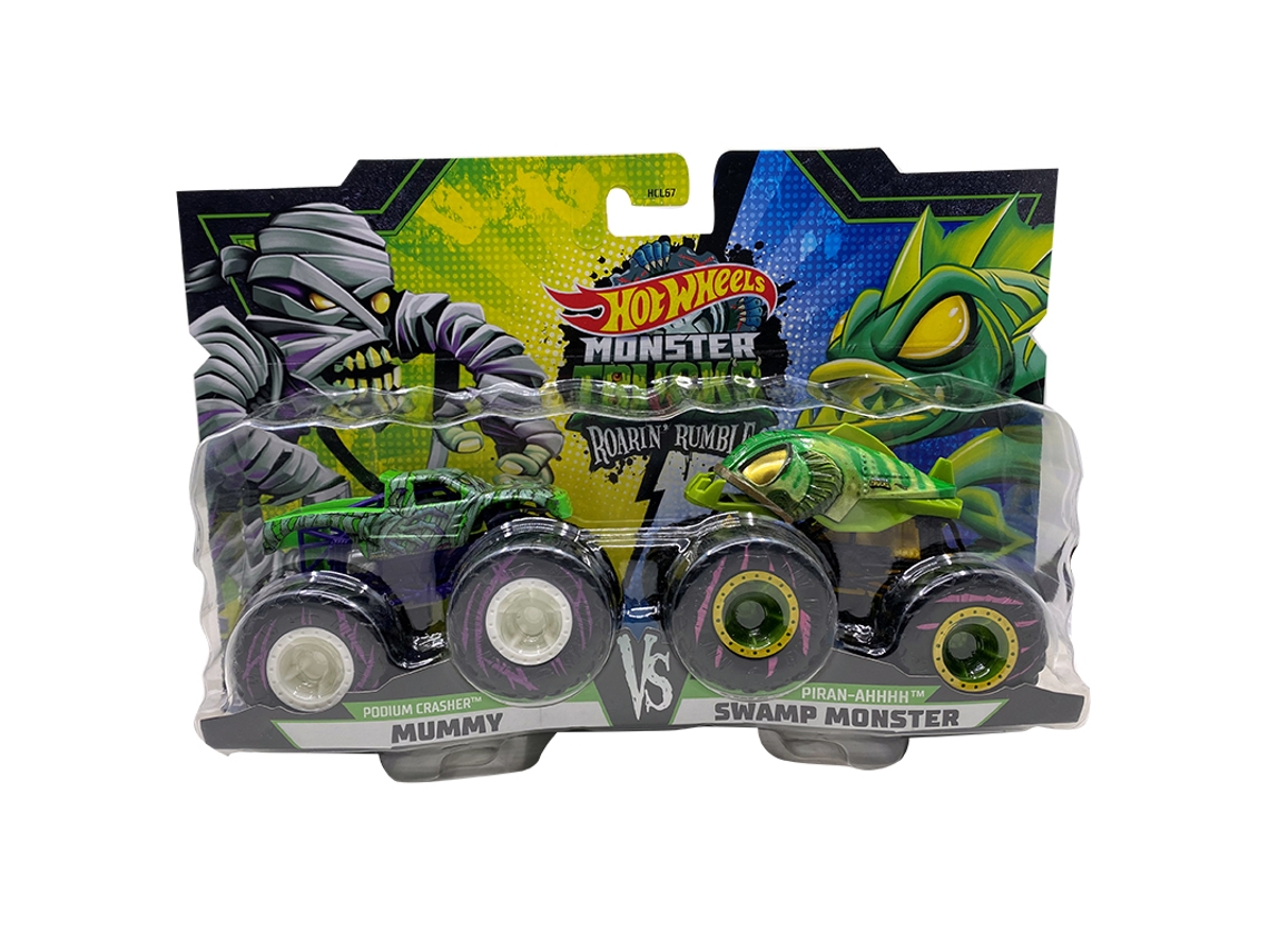 Coche HOT WHEELS Hot Wheels Monster Trucks 1:64 Roarin Rumble (+3 años)