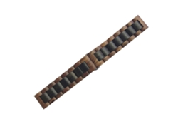 Correa universal de madera de bambú natural para relojes de 20 mm. Sistema de liberación rápida para un fácil reemplazo.
