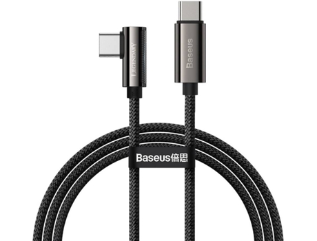 Cable BASEUS Catcs-01 (USB-C - USB-C - 1 m - Negro)