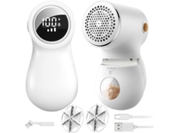 Quitapelusas Para Tejidos De Punto Con Pantalla Led, Recargable, 3 Velocidades Y 2 Cuchillas Para Ropa Y Textiles.