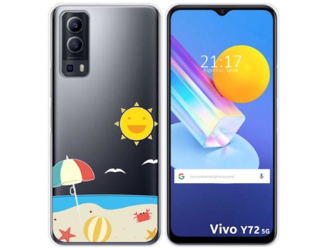 Carcasa Vivo Y52 5G TUMUNDOSMARTPHONE Dibujos Transparente Multicolor