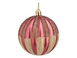 Bolas de Navidad 6 Unidades Cor de Rosa Plástico