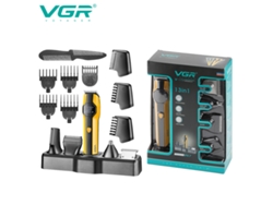 Set de cortapelos digital multifuncional 5 en 1: recortador de vello nasal y patillas, afeitadora MDUG (amarilla)