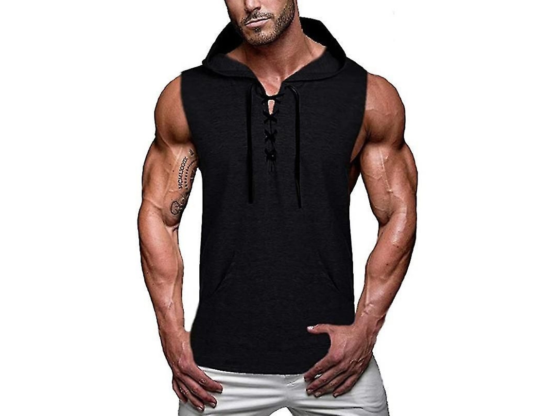 Chaleco Sin Mangas Con Capucha Para Hombre, Camiseta De Entrenamiento, Musculoso, Gimnasio, Deportivo, Verano, Sudadera De Algodón