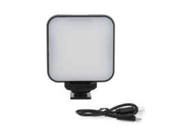 Mini foco LED St48b para vlogging y transmisiones en vivo, luz LED portátil para cámara.