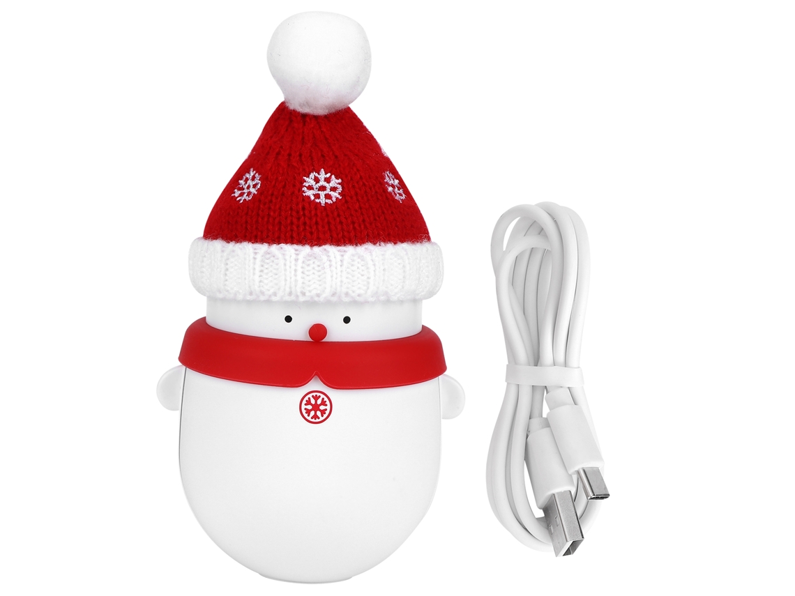 Calentador De Manos Recargable Usb 2 En 1 Con Batería Externa Portátil De 6000 Mah - Rojo - Regalo De Navidad