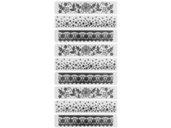 9 Piezas Carpeta De Grabado Diy Plantilla De Grabado Concavo-convexo De Plástico Para Tarjetas Y Scrapbooking