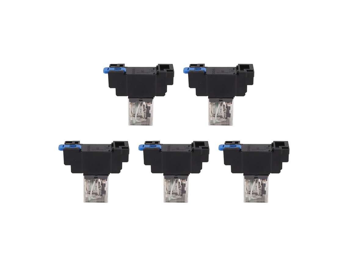 Relé de potencia de bobina de 5 piezas, 12 V CC, universal, para motor de arranque diésel y arranque eléctrico.