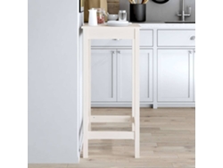 Mesa de bar  Mesa alta 50x50x110 cm madera maciza de pino blanco Wsd164281 Lovely Home
