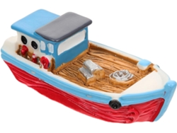 Adorno Barco Miniatura Resina Estilo Mediterráneo Ambiente Romántico Artístico Decoración Oficina Armario