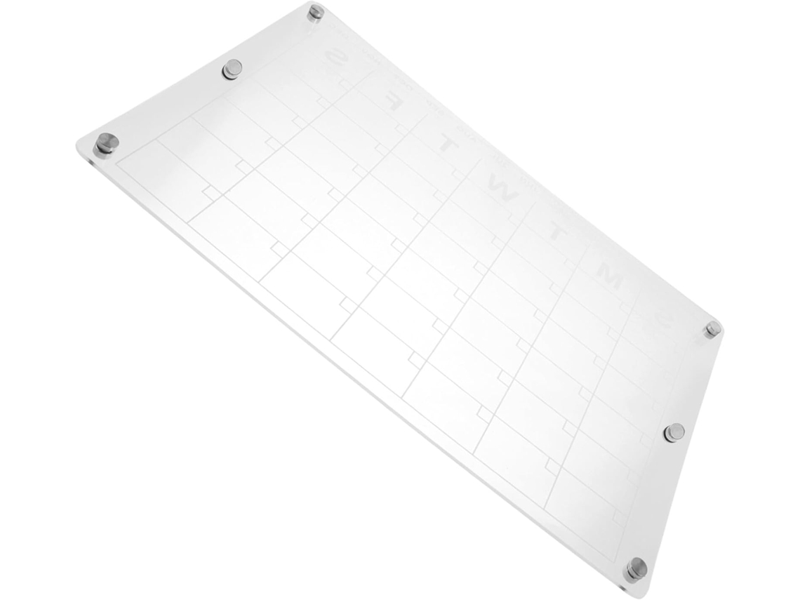 Pizarra magnética borrable para refrigerador, calendario acrílico reutilizable para organizar y planificar la cocina Gokoco