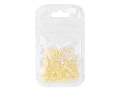 Rebe - 300 unidades de perlas de cristal artificiales para uñas DIY, mini perlas, micro perlas, accesorios decorativos para manicuras.