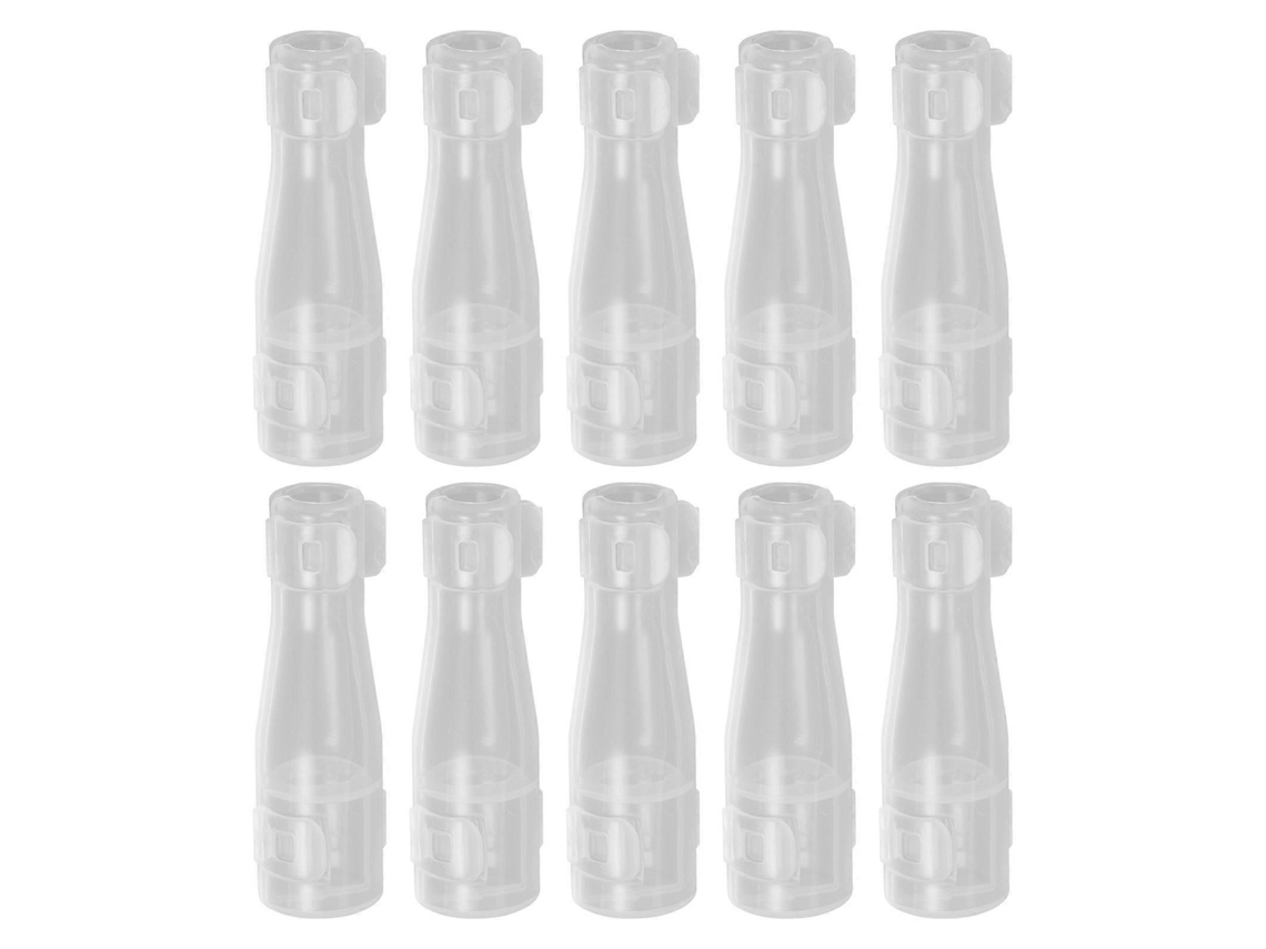 10 estuches transparentes para brochas de maquillaje, fundas protectoras para guardar brochas redondas. Rosewell