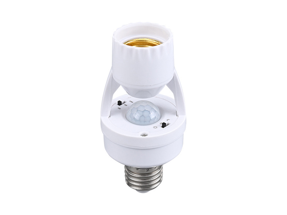 2026-base De Lámpara E27 Con Sensor De Movimiento Pir Adaptador De Socket Para Bombilla Led Escalera Garage Pasillo Balcón