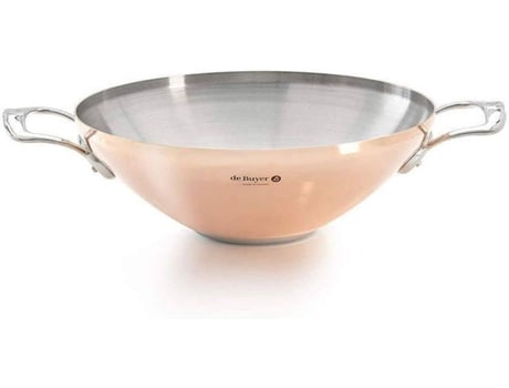 Wok en Cobre y Inox DE BUYER Prima Matera