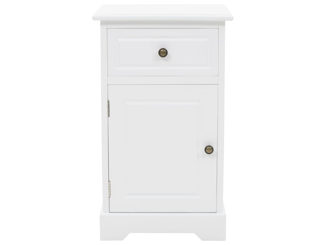 Maison Exclusive - Mesita De Noche Mdf Y Madera De Pino 35x32x59 Cm