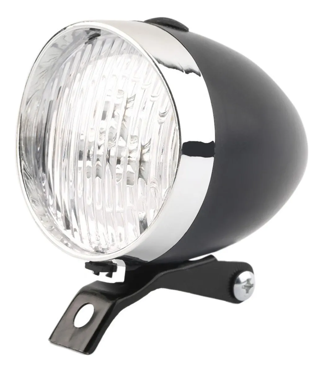 Faro delantero para bicicleta superbrillante, color negro Lightvayotoy