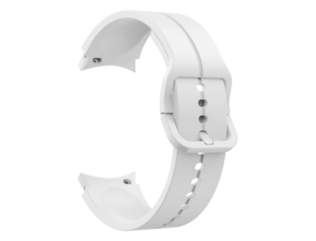 Correa de Silicona con hebilla para Samsung Galaxy Watch 4 40mm/44mm/Watch 4 Classic 42mm/46mm/Watch 5 40mm/44mm - blanco