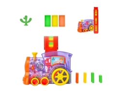 2026-tren De Dominós Eléctrico Automático - 60/80/100 Piezas, Juguete Para Niños Con Luces Y Sonidos, Regalo Ideal