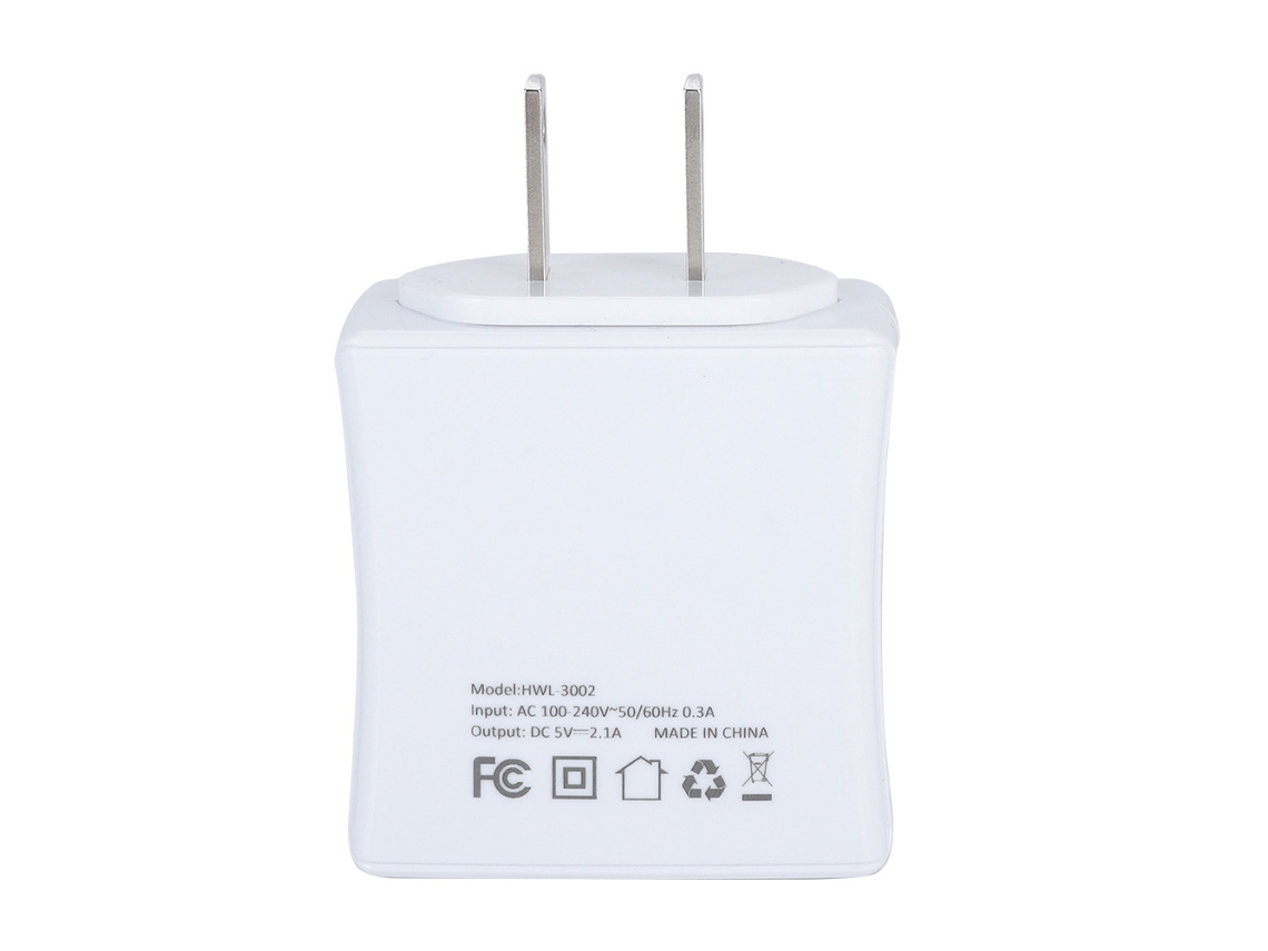 Cargador De Viaje Usb (doble Puerto Universal, Carga Inteligente)