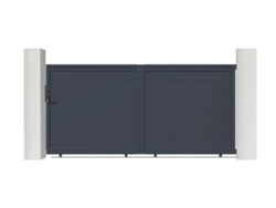 Puerta corredera de aluminio soldado EIGER 3m H.140cm