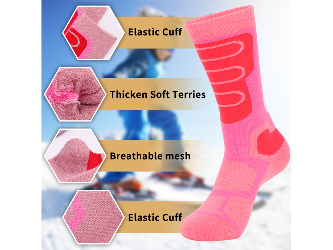 2026-calcetas De Esquí Para Niños Calcetines Térmicos De Invierno Cálidos Para Niños Y Niñas Calcetines De Esquí Térmicos Para Niños