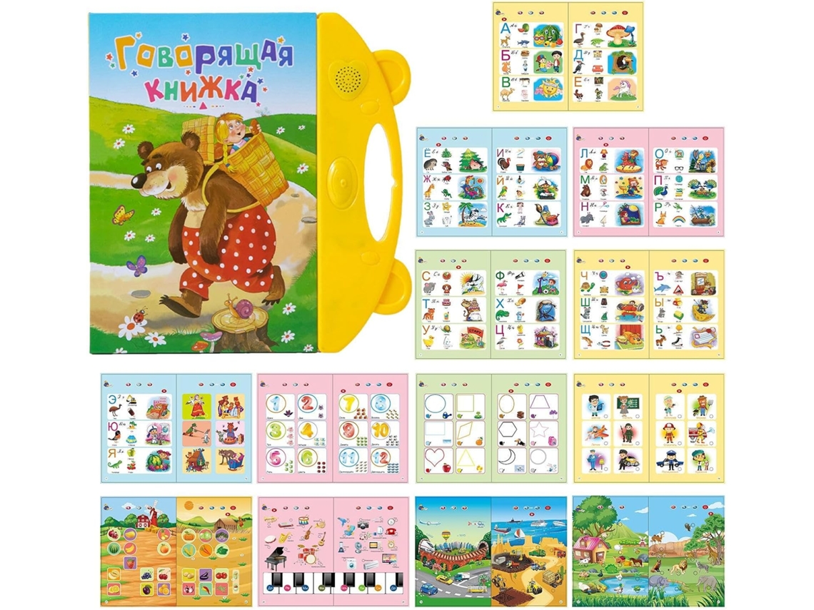 Libros Hablados Para Libro De Vocabulario Ruso Juguete Educativo Principiantes En Edad Preescolar Escuela Hogar Padres
