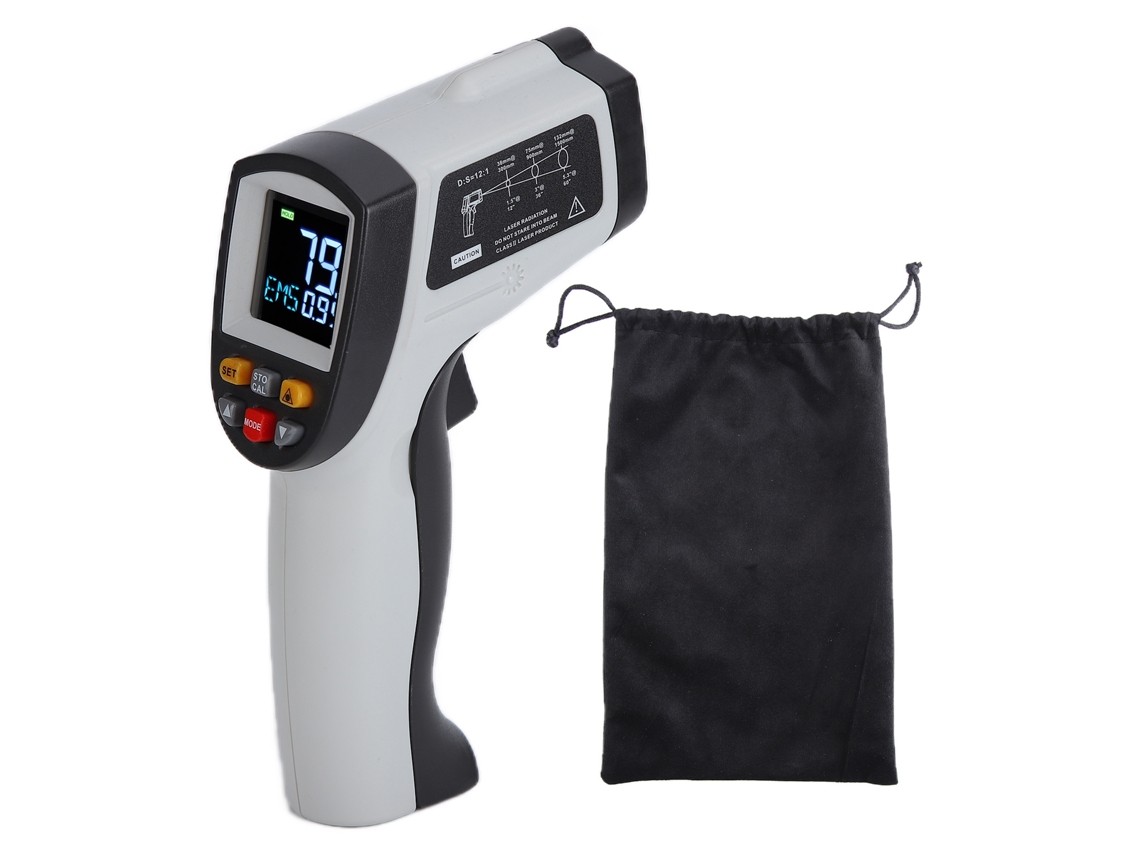 Termómetro Infrarrojo Portátil Sin Contacto Gm750, Modelo Industrial, Con Pantalla Lcd Digital, Rango De Temperatura De -50 A 750 ℃.