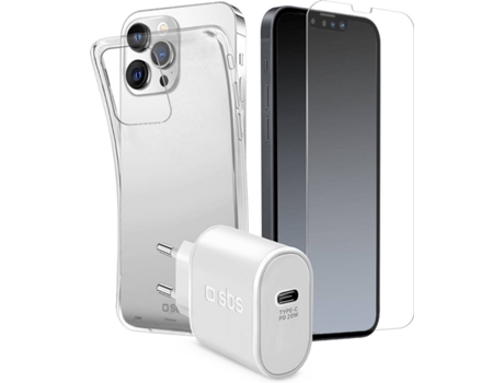 Kit Carcasa iPhone 11 Pro + Película y Cargador