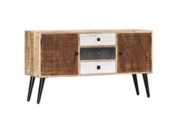 Aparador De Madera Maciza De Mango 118x30x62 Cm