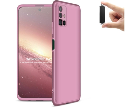 Carcasa y Soporte Samsung M11 Slim armor 360º Rosa