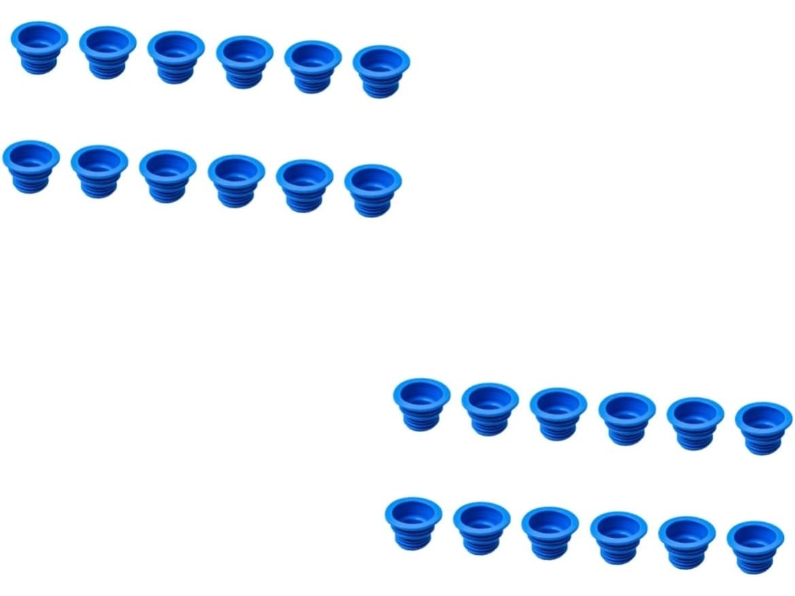 Juego de 24 tapones telescópicos de silicona para desagüe de fregadero, antidesbordamiento para cocina y baño, Slowmoose