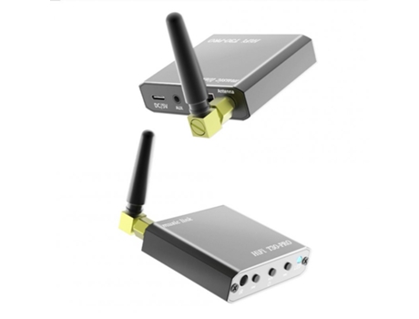 Receptor compatible con Bluetooth Adaptador de audio auxiliar Amplificador de potencia Convertidor de audio inalámbrico de 3,5 mm Llamada manos lib...