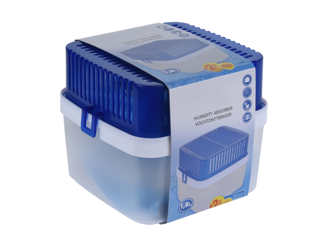 Deshumidificador compacto de 1800 ml con bolsas de recarga Wellhome